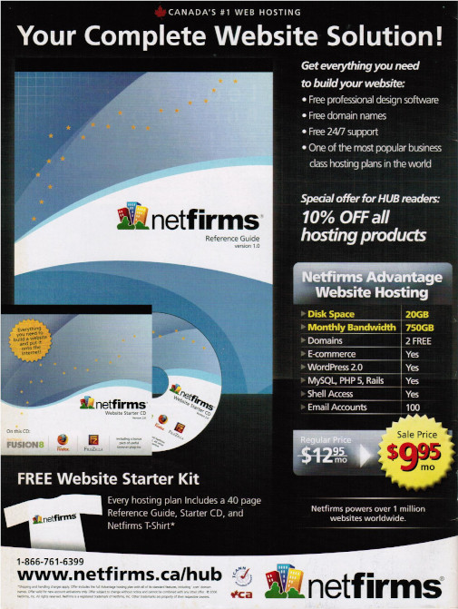 Netfirms Magazine Ad Hosting